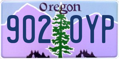 OR license plate 902OYP