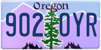 OR license plate 902OYR