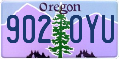 OR license plate 902OYU