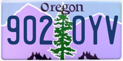 OR license plate 902OYV