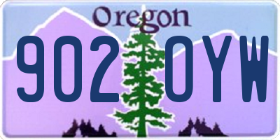 OR license plate 902OYW