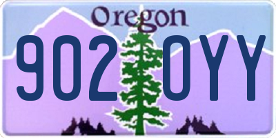OR license plate 902OYY