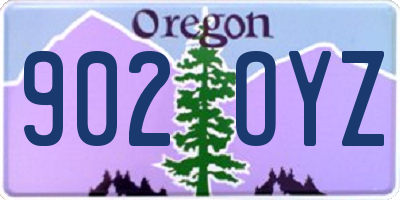 OR license plate 902OYZ