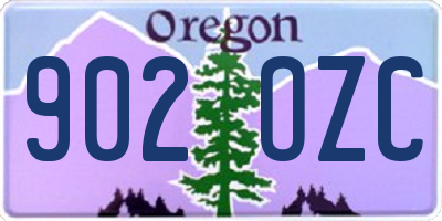 OR license plate 902OZC