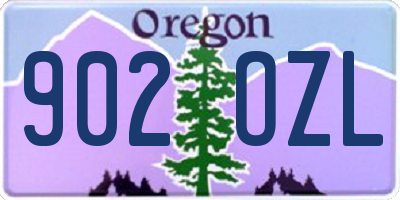 OR license plate 902OZL