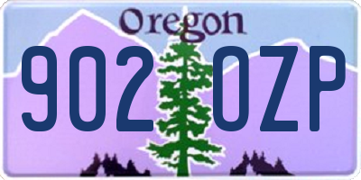 OR license plate 902OZP