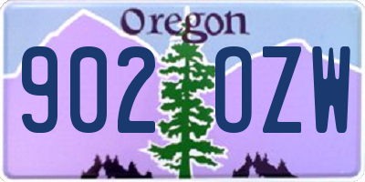 OR license plate 902OZW