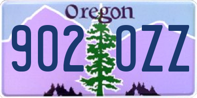 OR license plate 902OZZ