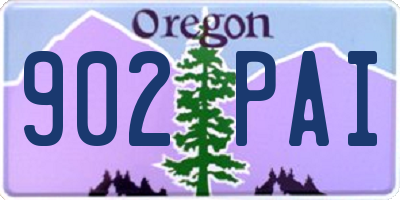 OR license plate 902PAI