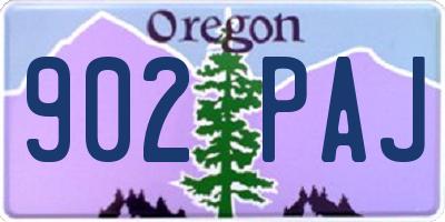 OR license plate 902PAJ