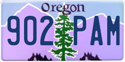OR license plate 902PAM