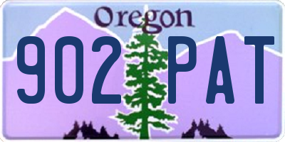 OR license plate 902PAT