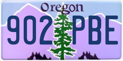 OR license plate 902PBE