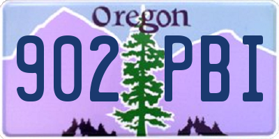 OR license plate 902PBI