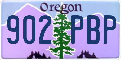 OR license plate 902PBP