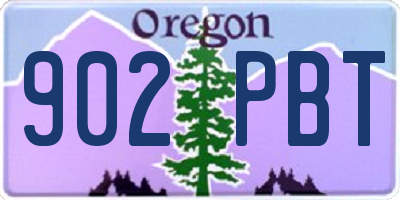 OR license plate 902PBT