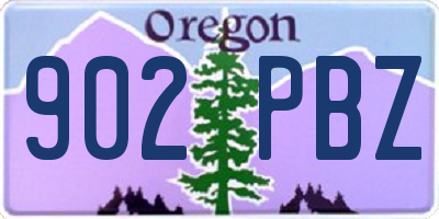 OR license plate 902PBZ