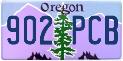 OR license plate 902PCB