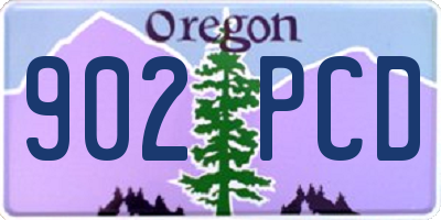 OR license plate 902PCD