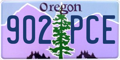 OR license plate 902PCE
