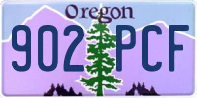 OR license plate 902PCF
