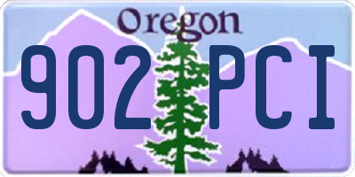 OR license plate 902PCI