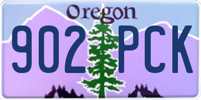 OR license plate 902PCK