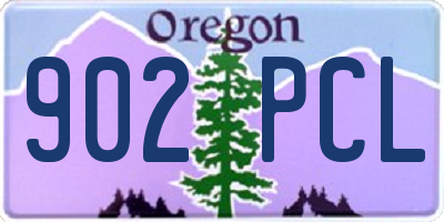 OR license plate 902PCL