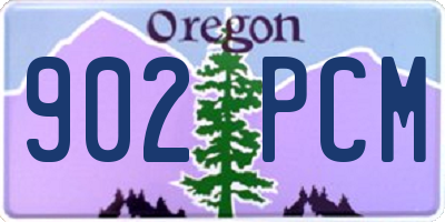 OR license plate 902PCM