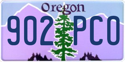 OR license plate 902PCO