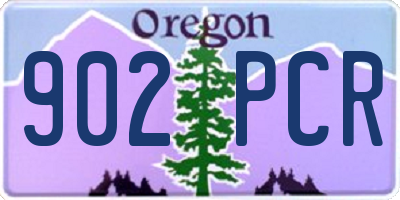 OR license plate 902PCR