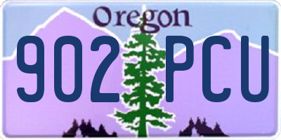 OR license plate 902PCU