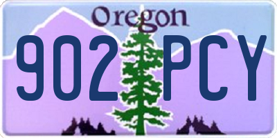 OR license plate 902PCY