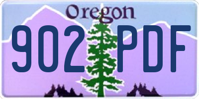 OR license plate 902PDF