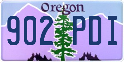 OR license plate 902PDI