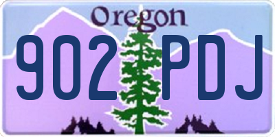 OR license plate 902PDJ