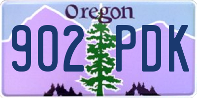 OR license plate 902PDK