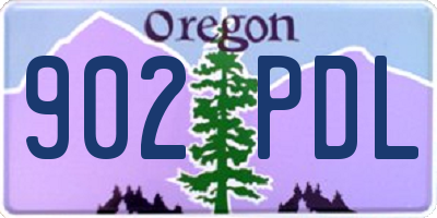 OR license plate 902PDL