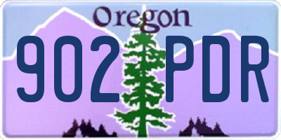 OR license plate 902PDR