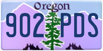 OR license plate 902PDS