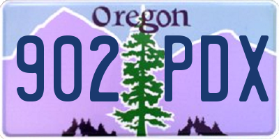 OR license plate 902PDX