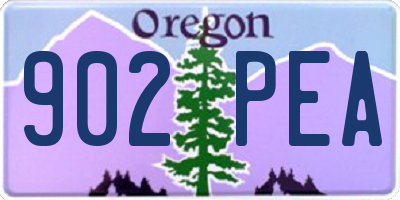 OR license plate 902PEA