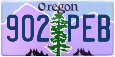OR license plate 902PEB