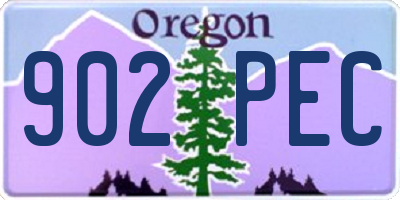 OR license plate 902PEC