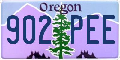 OR license plate 902PEE