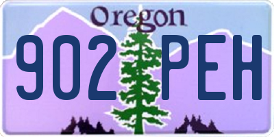 OR license plate 902PEH