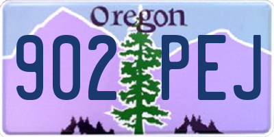 OR license plate 902PEJ