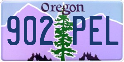 OR license plate 902PEL
