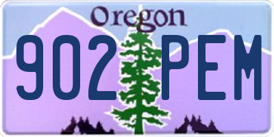 OR license plate 902PEM