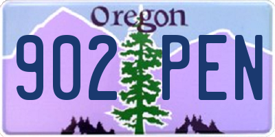 OR license plate 902PEN